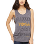 COFFEE YOGA WINE REPEAT MUSCLE TANK